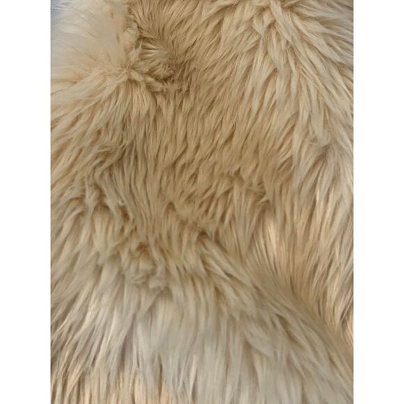 Kensie | K1-Infusion Faux Fur Vest Full Zipper Satin Lining Birch SZ L - Picture 3 of 8